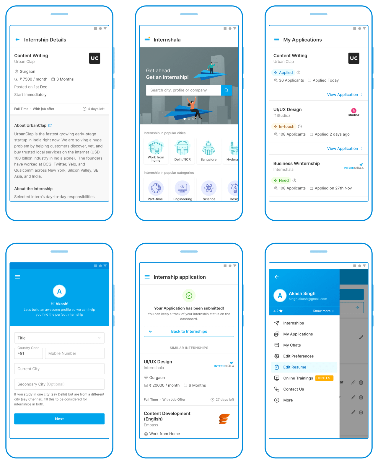 Internshala - Android App